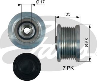 Gates OAP7183 - Puleggia cinghia, Alternatore autozon.pro