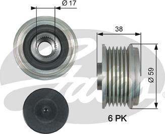 Gates OAP7177 - Puleggia cinghia, Alternatore autozon.pro