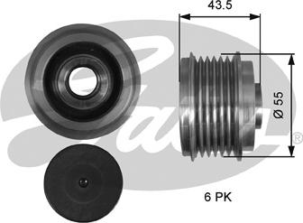 Gates OAP7219 - Puleggia cinghia, Alternatore autozon.pro