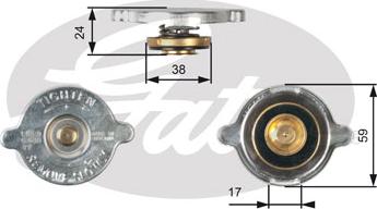 Gates RC109 - Tappo, radiatore autozon.pro