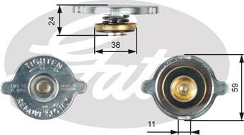 Gates RC116 - Tappo, radiatore autozon.pro