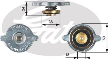 Gates RC113 - Tappo, radiatore autozon.pro