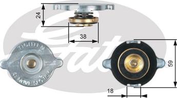 Gates RC112 - Tappo, radiatore autozon.pro