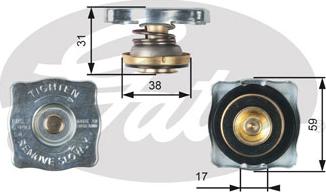 Gates RC130 - Tappo, radiatore autozon.pro