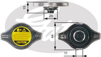 Gates RC127 - Tappo, radiatore autozon.pro