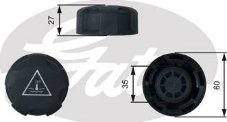 Gates RC247 - Tappo, serbatoio refrigerante autozon.pro