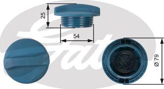 Gates RC205 - Tappo, serbatoio refrigerante autozon.pro