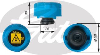 Gates RC216 - Tappo, serbatoio refrigerante autozon.pro