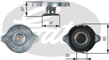 Gates RC217 - Tappo, serbatoio refrigerante autozon.pro