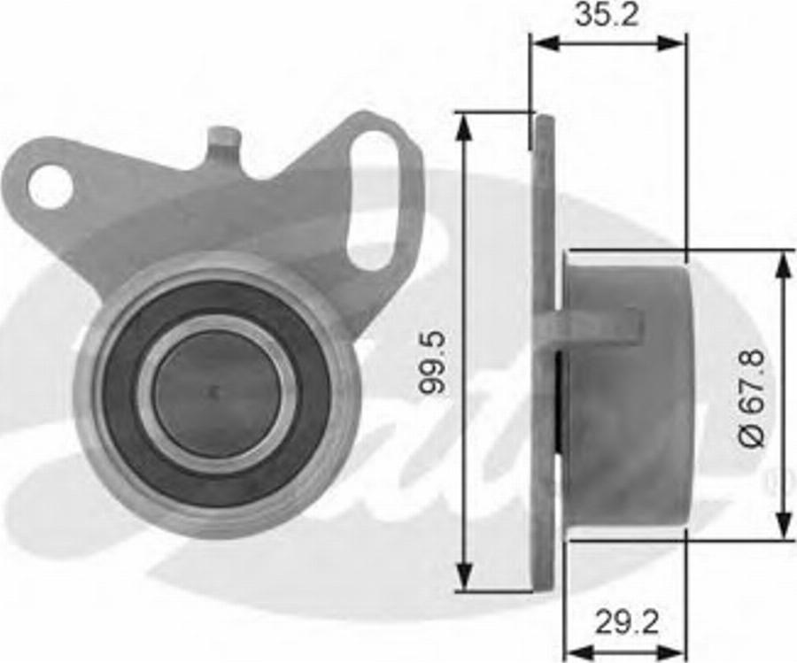 Gates T41044 - Rullo tenditore, Cinghia dentata autozon.pro