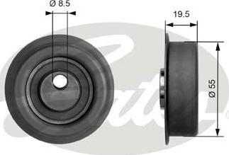 Gates T41047 - Rullo tenditore, Cinghia dentata autozon.pro