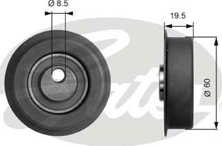 Gates T41053 - Rullo tenditore, Cinghia dentata autozon.pro