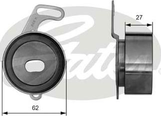 Gates T41014 - Rullo tenditore, Cinghia dentata autozon.pro