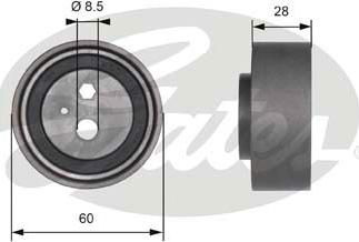 Gates T41192 - Rullo tenditore, Cinghia dentata autozon.pro