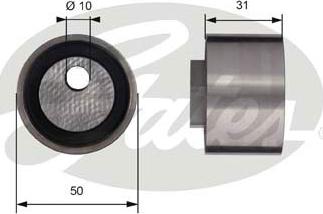 Gates T41158 - Rullo tenditore, Cinghia dentata autozon.pro