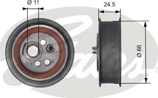 Gates T41103 - Rullo tenditore, Cinghia dentata autozon.pro