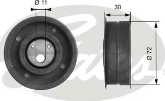 Gates T41107 - Rullo tenditore, Cinghia dentata autozon.pro