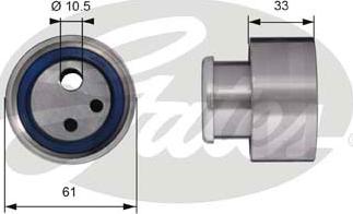 Gates T41119 - Rullo tenditore, Cinghia dentata autozon.pro