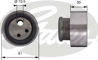 Gates T41118 - Rullo tenditore, Cinghia dentata autozon.pro