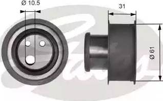 Gates T41117 - Rullo tenditore, Cinghia dentata autozon.pro