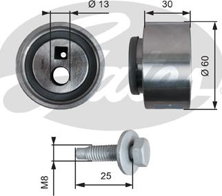 Gates T41139 - Rullo tenditore, Cinghia dentata autozon.pro