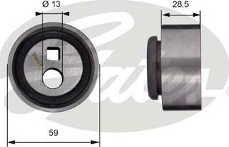 Gates T41130 - Rullo tenditore, Cinghia dentata autozon.pro