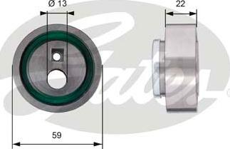 Gates T41129 - Rullo tenditore, Cinghia dentata autozon.pro