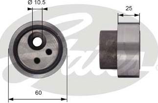 Gates T41122 - Rullo tenditore, Cinghia dentata autozon.pro