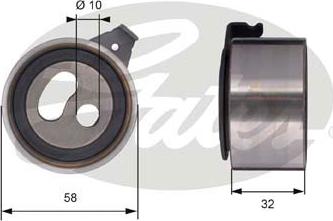 Gates T41296 - Rullo tenditore, Cinghia dentata autozon.pro