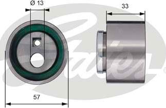 Gates T41258 - Rullo tenditore, Cinghia dentata autozon.pro