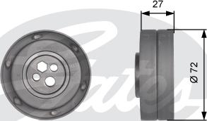 Gates T41217 - Rullo tenditore, Cinghia dentata autozon.pro