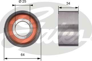 Gates T41234 - Rullo tenditore, Cinghia dentata autozon.pro