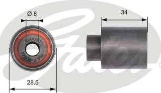 Gates T41230 - Galoppino / Guidacinghia, Cinghia dentata autozon.pro