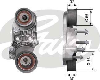 Gates T41221 - Rullo tenditore, Cinghia dentata autozon.pro