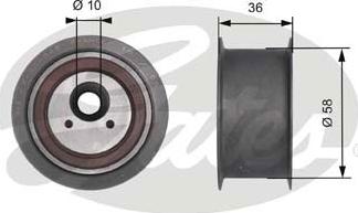 Gates T41228 - Galoppino / Guidacinghia, Cinghia dentata autozon.pro