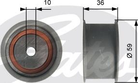 Gates T41227 - Galoppino / Guidacinghia, Cinghia dentata autozon.pro