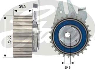 Gates T43044 - Rullo tenditore, Cinghia dentata autozon.pro