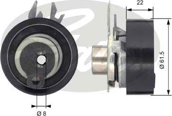 Gates T43046 - Rullo tenditore, Cinghia dentata autozon.pro