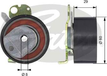 Gates T43050 - Rullo tenditore, Cinghia dentata autozon.pro