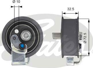 Gates T43065 - Rullo tenditore, Cinghia dentata autozon.pro