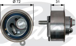 Gates T43009 - Rullo tenditore, Cinghia dentata autozon.pro