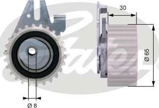 Gates T43024 - Rullo tenditore, Cinghia dentata autozon.pro