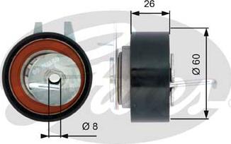 Gates T43199 - Rullo tenditore, Cinghia dentata autozon.pro