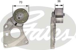 Gates T43166 - Rullo tenditore, Cinghia dentata autozon.pro