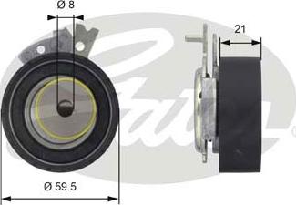 Gates T43161 - Rullo tenditore, Cinghia dentata autozon.pro