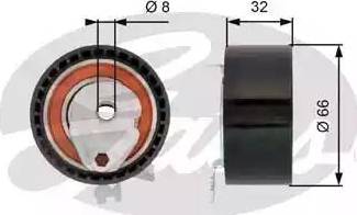 Gates T43168 - Rullo tenditore, Cinghia dentata autozon.pro