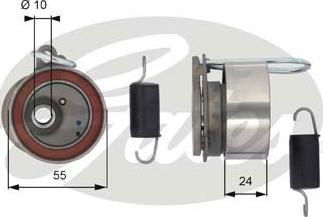 Gates T43175 - Rullo tenditore, Cinghia dentata autozon.pro