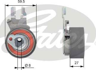 Gates T43173 - Rullo tenditore, Cinghia dentata autozon.pro