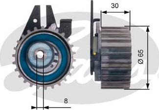 Gates T43211 - Rullo tenditore, Cinghia dentata autozon.pro