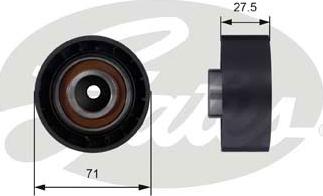 Gates T42047 - Galoppino / Guidacinghia, Cinghia dentata autozon.pro